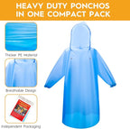 Bruvoalon 6 & 20 Pack Disposable Rain Ponchos - Image 2