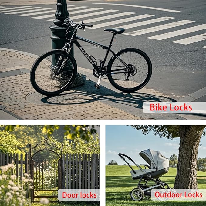 3.3mm Outdoor Travel Stainless Steel Security Cable-3ft Luggage Lock Safety - Image 6
