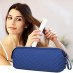 Hair Tools Travel Bag for Shark Flexstyle Dyson, Quilted Case Organizer Bag, Gift for Women Hair Accessories Storage Bag, Travel Hairdryer Portable Bag for Women, Blue