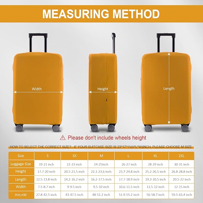 Travel Luggage Cover Suitcase Protector Scratch-Resistant Fit 19-31 Inch - Image 6