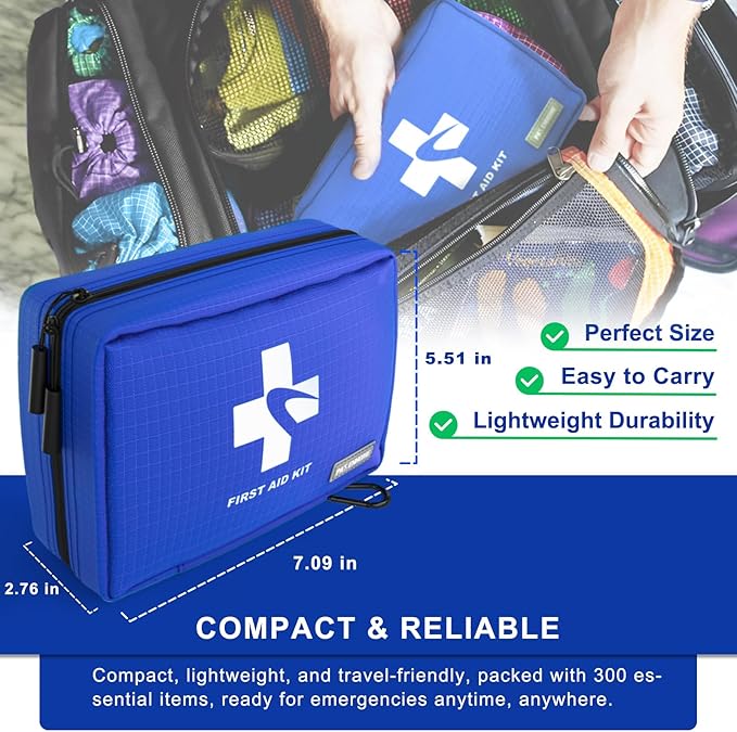 300 PCS First Aid Kit for Home, Businesses, Sports & Outdoor, Premium - Image 6