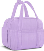 Corduroy Lunch Box Lunch Bag for Women Men, Cute Strawberry Small Insulated by KUBYA