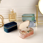 TAIMY Mini Jewelry Travel Case, Velvet Small Travel Jewelry Box, Portable - Image 5