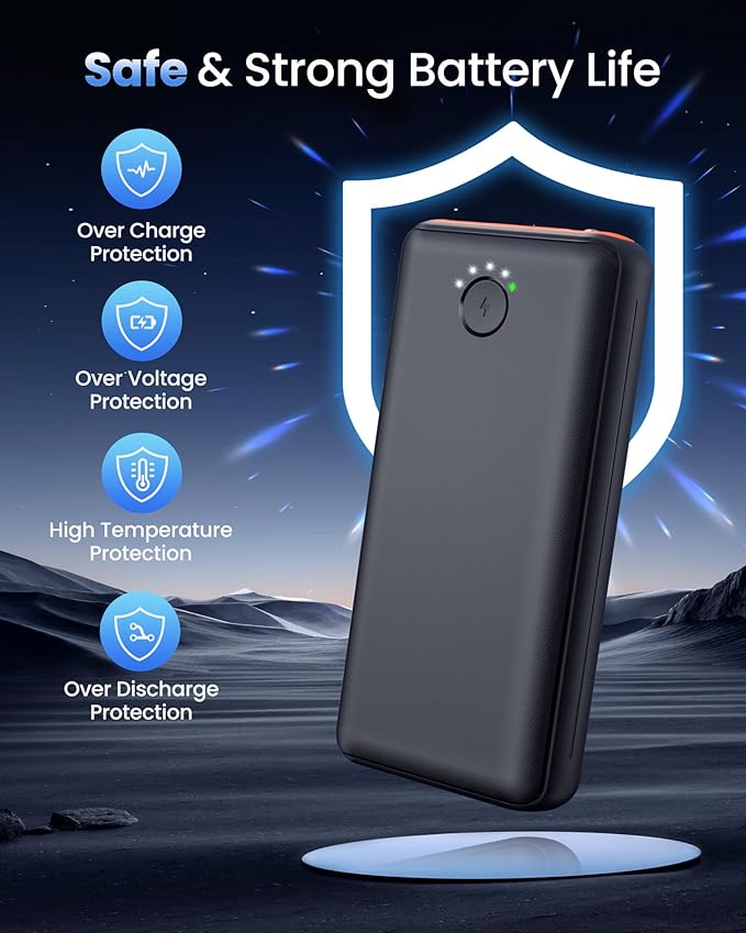 Portable Charger Power Bank 40000mah, USB C Fast Charging 22.5W External - Image 6