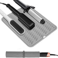 Quccefods Heat Resistant Mat Oversize Curling Iron Mat Silicone Hot Hair Tools Mat for Hair Straightener,Flat Irons,Hair Styling Tools Countertop protection Portable Travel Mat 14.2" x 11"