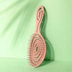 Ninabella Detangling Hair Brush for Women & Men - Does not Pull - Straightening Brushes for Straight & Curly Hair - Unique Spiral Hairbrush - Rose Gold
