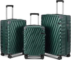 Luggage sets 3 piece with Spinner Wheels, PC Hard Shell Travel Luggage by Unknown
