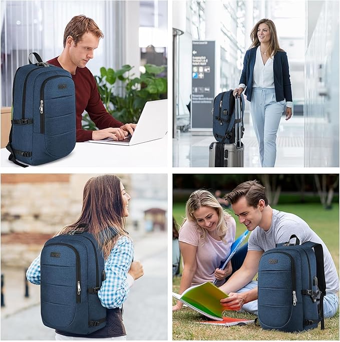 AMBOR 15.6-17.3 Inch Laptop Backpack, Anti Theft Business Travel Backpack - Image 7