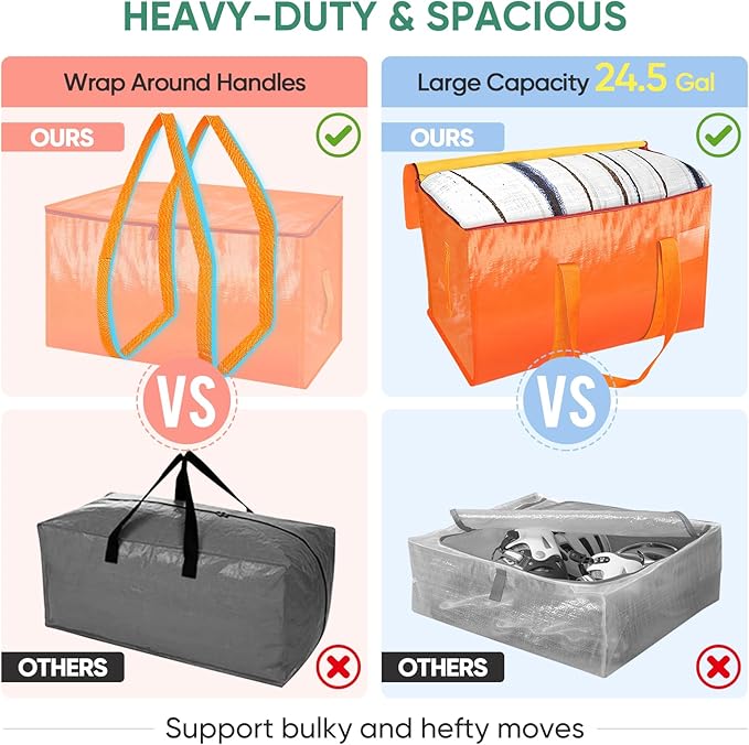 BALEINE 6-Pack Oversized Moving Bags - Image 3
