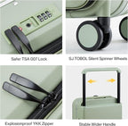MILADA Wide Handle Carry On Luggage - Image 7
