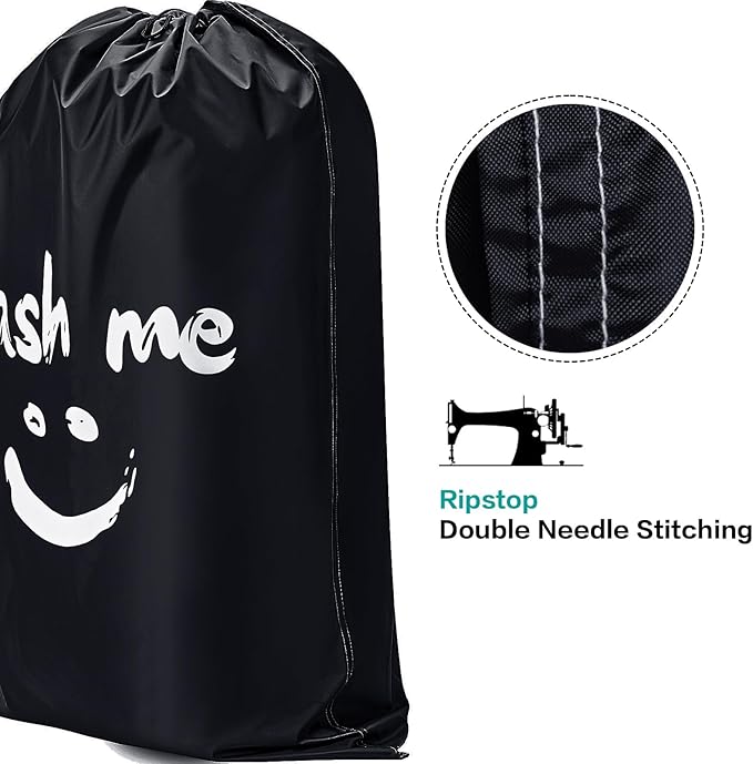 HOMEST XL Wash Me Travel Laundry Bag, Dirty Clothes Organizer, Large Enough to - Image 2