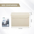 Large 42 Quarts Collapsible Stackable Storage Bins Cube - Image 2