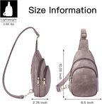 Telena Small Sling Bag for Women Leather Crossbody Fanny Packs Chest Bag for - Image 6