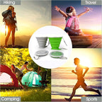 IYYI Collapsible Cups for Traveling, Silicone Collapsible Cups, Camping Mugs - Image 4