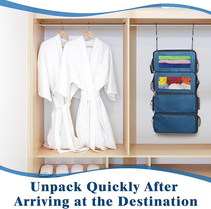 Hanging Travel Organizer, Carry on Luggage Suitcase Organizer, Travel - Image 5