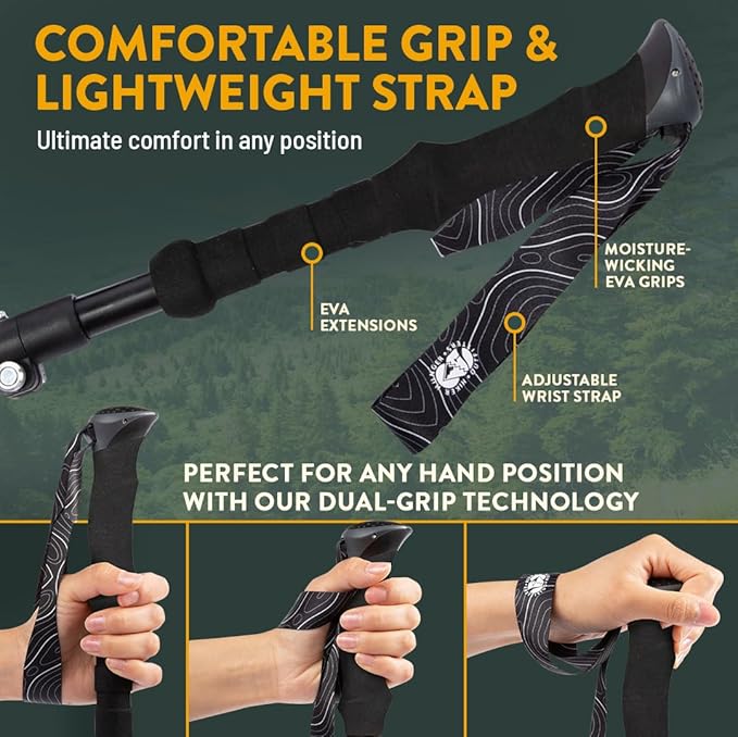 Premium Foldable Hiking Poles by USA Brand - Image 5