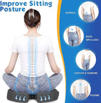 TushGuard Seat Cushion for Office Chair Memory Foam Non-Slip Desk Seat Cushion - Image 5
