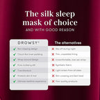 DROWSY Silk Sleep Mask. Face-Hugging, Padded Silk Cocoon - Image 4