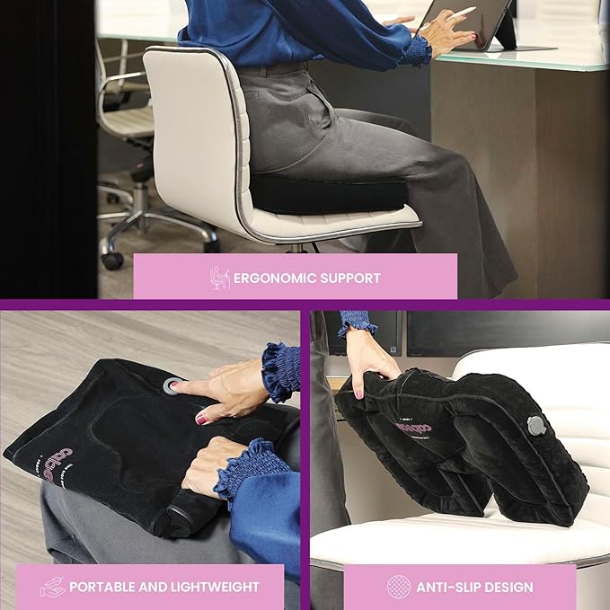 Cabeau Evolution Cushion Portable & Lightweight Inflatable Seat Cushion - Image 2