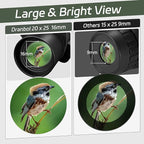 20X25 Small Binoculars for Adults and Kids, Large Eyepiece Binoculars for Bird - Image 3
