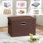 Large 17" 36 Quart Collapsible Stackable Storage Bins - Image 6