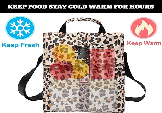 Insulated Foldable Lunch Bag- Lightweight Portable - Image 2