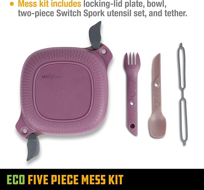 UCO Recycled ECO 5-Piece Camping Mess Kit - Image 5