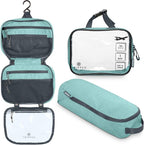 Toiletry Bag Kit Set: Hanging Travel Toiletry Bag + 311 TSA Cosmetic Liquid Bag by TRIPPEDTravelGear