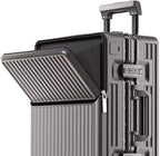Zipperless Luggage, Polycarbonate Aluminum Hard Shell, Expandable Carry-On - Image 2
