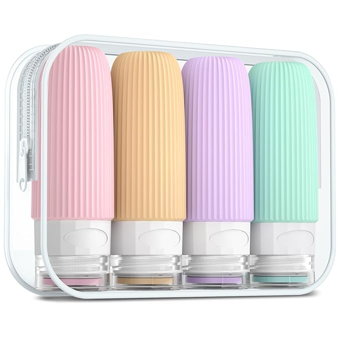 Travel Bottles for Toiletries, Tsa Approved 2oz Travel Bottles, BPA Free Leak by Mrsdry