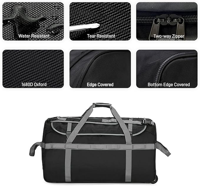 Foldable Rolling Duffle Bag - Image 4