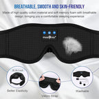 MUSICOZY 3D Bluetooth 5.4 Sleep Headphones, Breathable Wireless Music Eye Mask - Image 3
