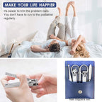 Manicure Pedicure Kit Nail Clippers Set Fingernails & Toenails Vibrissac - Image 5