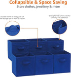 Amazon Basics Cube Organizer Storage Bins Handles, Collapsible Fabric, - Image 5