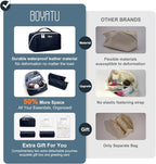 BOYATU Travel Makeup Bags for Women: Large Make up Bag Set of 3 - Image 4