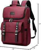 YALUNDISI Vintage Backpack Travel Laptop Backpack - Image 7