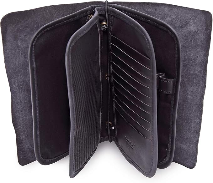 Genuine Leather Nomad Organizer Travel Wallet | Women's Wallet Clutch Passport - Image 9