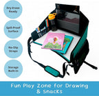 Kids Travel Tray for Car Seat – Teal – The Essential Travel Lap Desk - Image 5