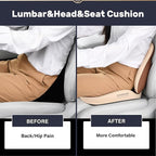 Coverado Car Seat Cushion and Lumbar Support - Image 4