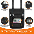 Neck Wallet for Travel, Passport Holder Neck Pouch for Men Women - Image 6