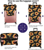 7-Mi Luggage Cover Thickened 19/22/26/30 Inch Suitcase Spandex Black Protector - Image 4