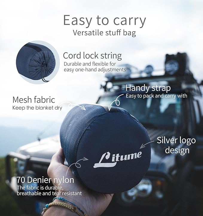Travel Camping Blanket Lightweight and Breathable, 67 x 48 in Soft Airplane - Image 2