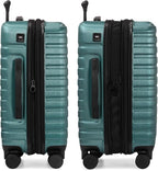 U.S. Traveler Boren Polycarbonate Hardside Rugged Travel Suitcase Luggage - Image 3