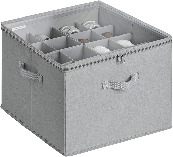 StorageWorks Shoe Organizer for Closet, Fits up to 16 Pairs, Shoe Cubby Storage by StorageWorks