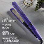 Remington 1" Flat Iron, Hair Straightener with Anti-Static Technology, 30-Second Heat Up & 60 Minute Auto Shut-Off, 30% Longer Ceramic Floating Plates, Titanium + Ceramic Coating