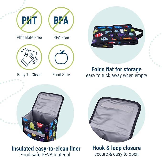 Wildkin Kids Insulated Lunch Bag – Reusable, School & Travel - Image 3