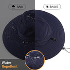 Home Prefer UPF50+ Mens Sun Hat Wide Brim Fishing Hat Foldable Large Brim UV - Image 6