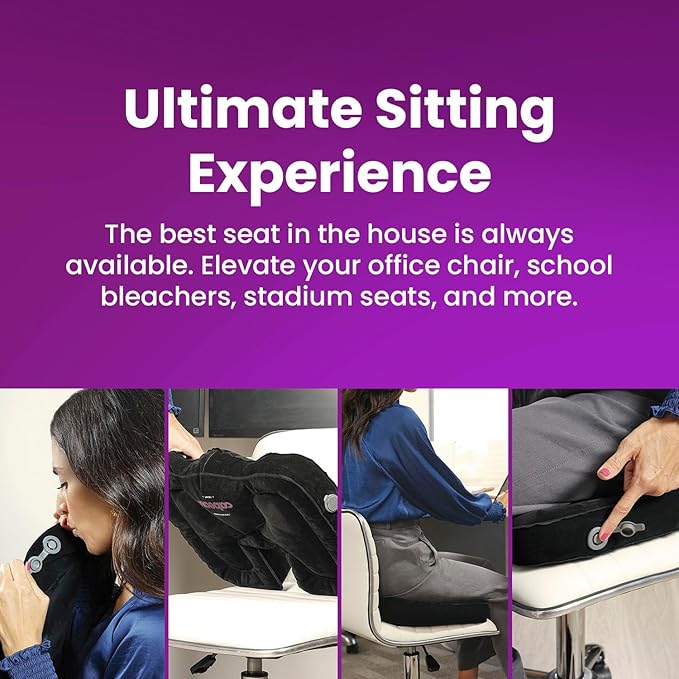 Cabeau Evolution Cushion Portable & Lightweight Inflatable Seat Cushion - Image 4