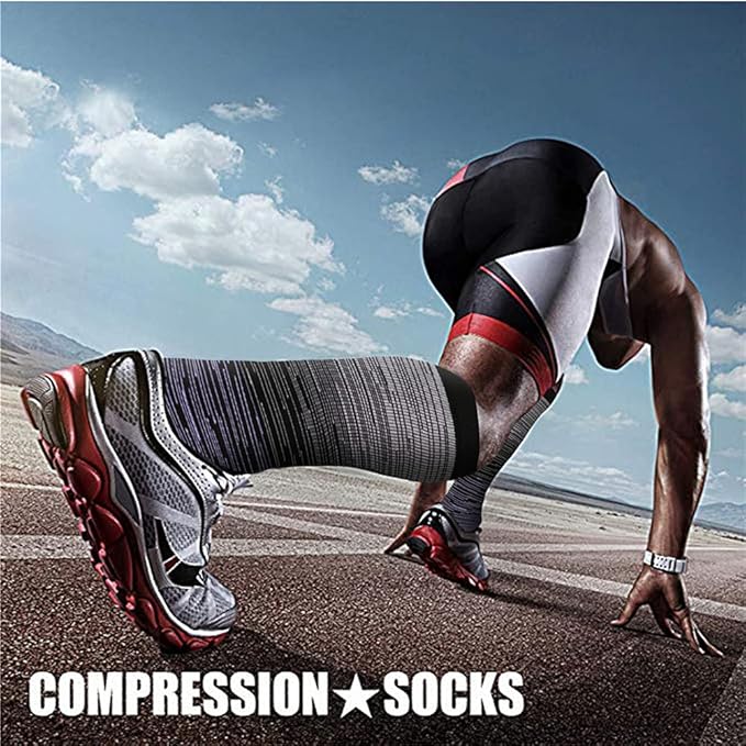 CHARMKING Compression Socks for Women & Men Circulation 15-20 mmHg is Best - Image 2