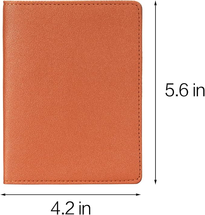 2 Pack Passport covers and Vaccine Card Holder Arouselove PU Leather Passport - Image 2